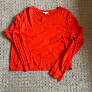 Z Supply Tomato Red Long Sleeve Size L